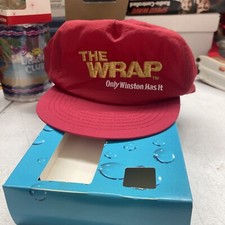 Vintage 90s Winston Salem Cigarettes SnapBack Hat The Wrap Tobacciana Tobacco
