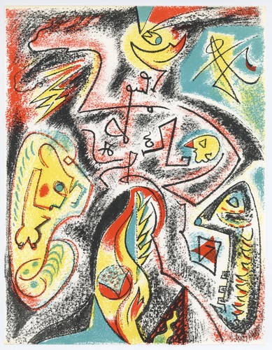 Andre Masson original lithograph printed in 1969