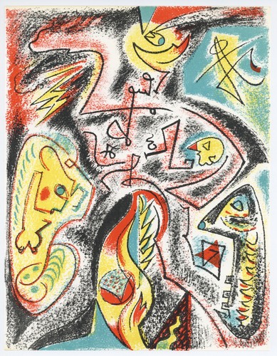 Andre Masson original lithograph printed in 1969 - Afbeelding 1 van 1