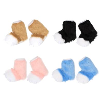 Fuzzy Paw Plüsch  Fuß Cosplay Monster Hausschuhe Zubehör Fursuit Party Tier