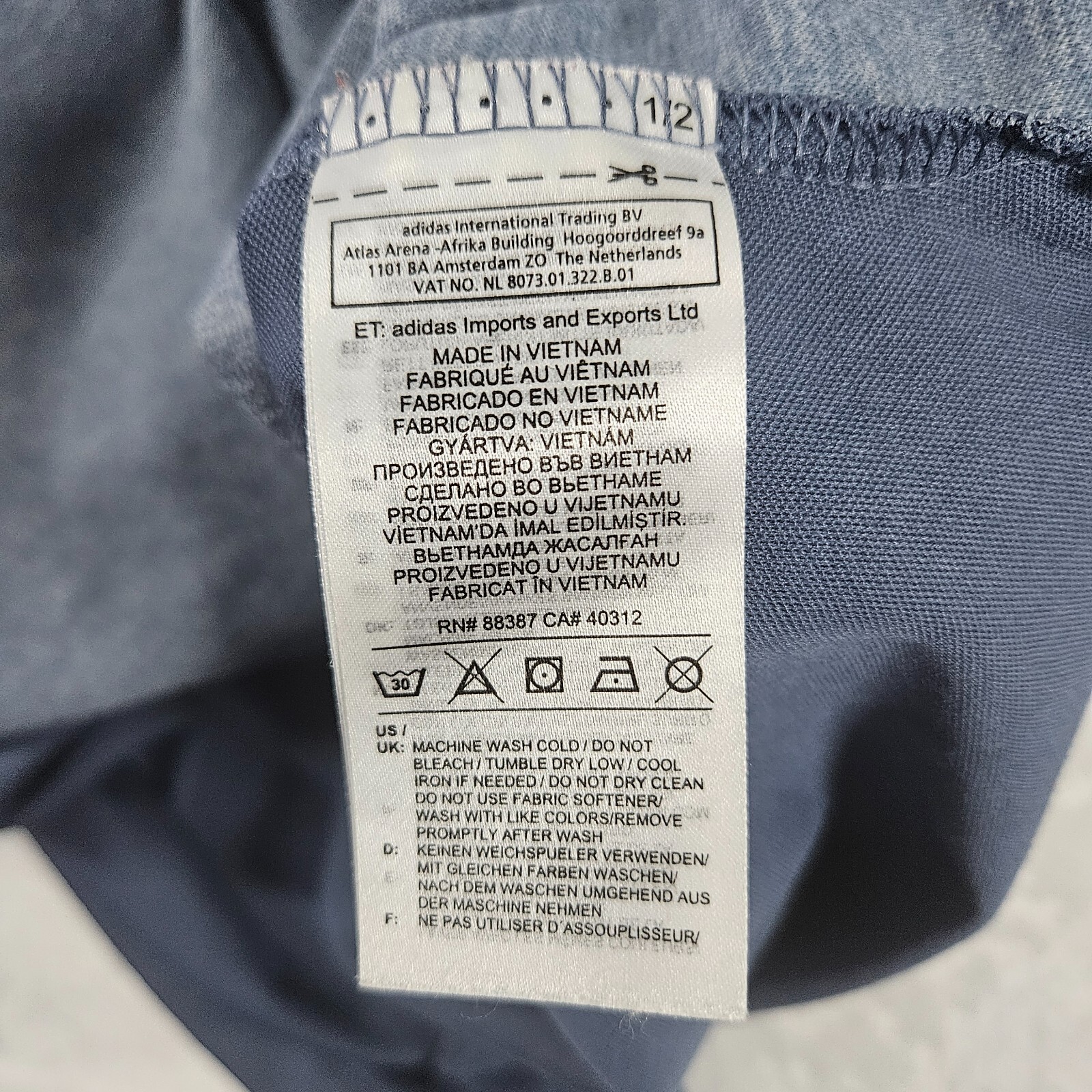 Adidas Golf Polo Shirt Men's Size L Short Sleeve Badge Of Sport Gray thumbnail 6