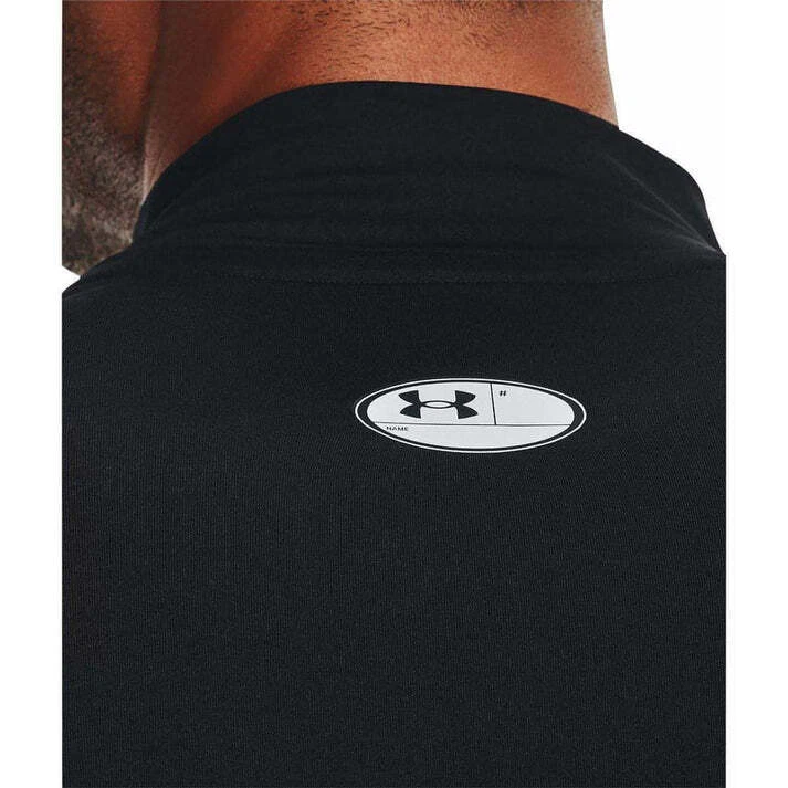 UNDER ARMOUR MENS COMPRESSION BASE-LAYER HEAT GEAR LONG SLEEVE MOCK SKINS BLACK - Image 4 of 4