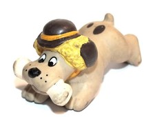VTG Pound Puppy Plastic PVC Figure Figurine Pound Puppies Newspaper Dog Toy T81