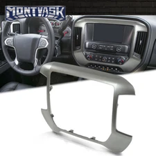 Dash Center Radio Control Bezel Trim Fit For 14-20 Chevy Silverado GMC Sierra
