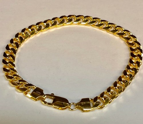 14k Solid Yellow Gold Miami Cuban Curb 