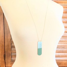 Long bar pendant necklace modern chain unique NEW minimalist geometric NEW