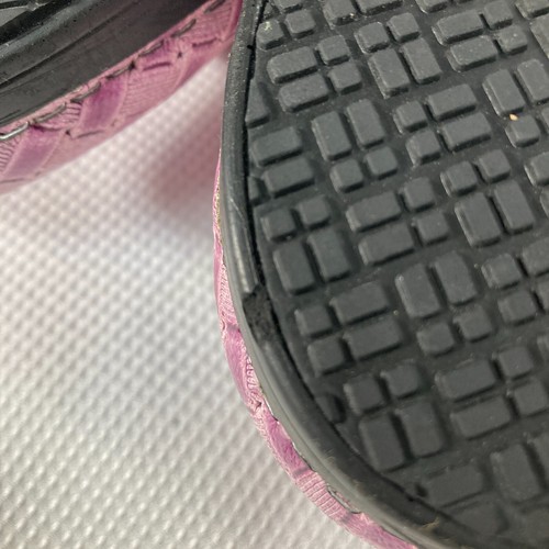 Sanita Danish Nursing Clogs Lilac Purple Checks Leather Size EU38 / US 7 - Picture 8 of 11