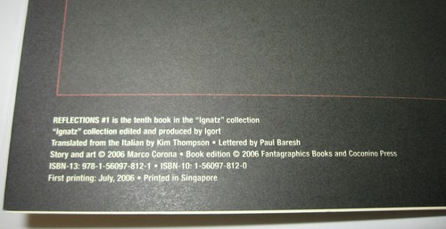 Reflections Vol. 1 (Ignatz) by Marco Corona (2006, Graphic Novel, 1st Printing) - Picture 7 of 7