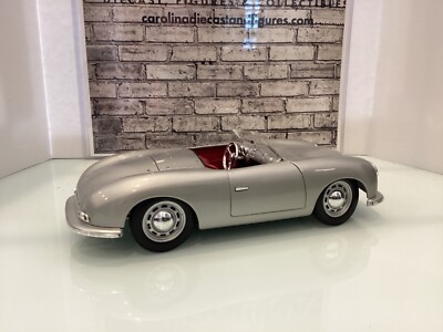1:18 MAISTO PORSHE 1948 356 SILVER ON BLACK - 9554