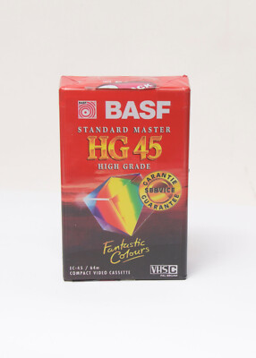 Basf Standart Master HG 45 min, Video Cassette OVP Verschweißt Nr.1001