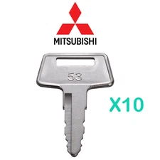 10 For CAT Mitsubishi Forklift FG Series Ignition Key 91A07-01910 A5160
