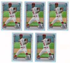 x38 Tink Hence 2020 1st Bowman Draft Chrome Refractor #86 Rookie Card RC lot/set