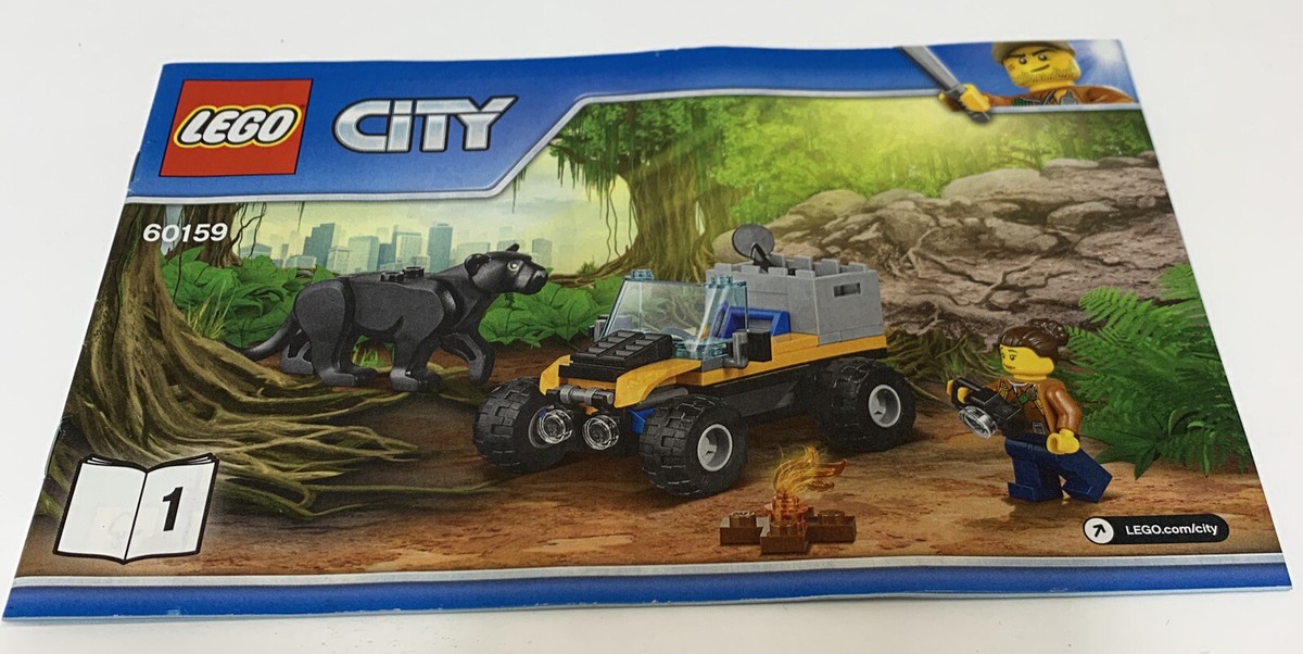 Lego City Manuals For Set 60159 Jungle Halftrack Mission NO BRICKS