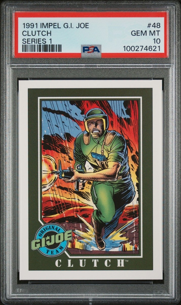 PSA 10 - 1991 Impel Hasbro GI Joe Series 1 Trading Card #48 Clutch