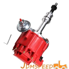 HEI Distributor w/ 65,000 Hi-Output Coil Red Cap For Ford 351w Windsor One Wire