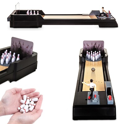 Tisch Bowling Gadget Kinder Büro Familie Spaß Party Schreibtisch Geschenk Erwachsene Bälle