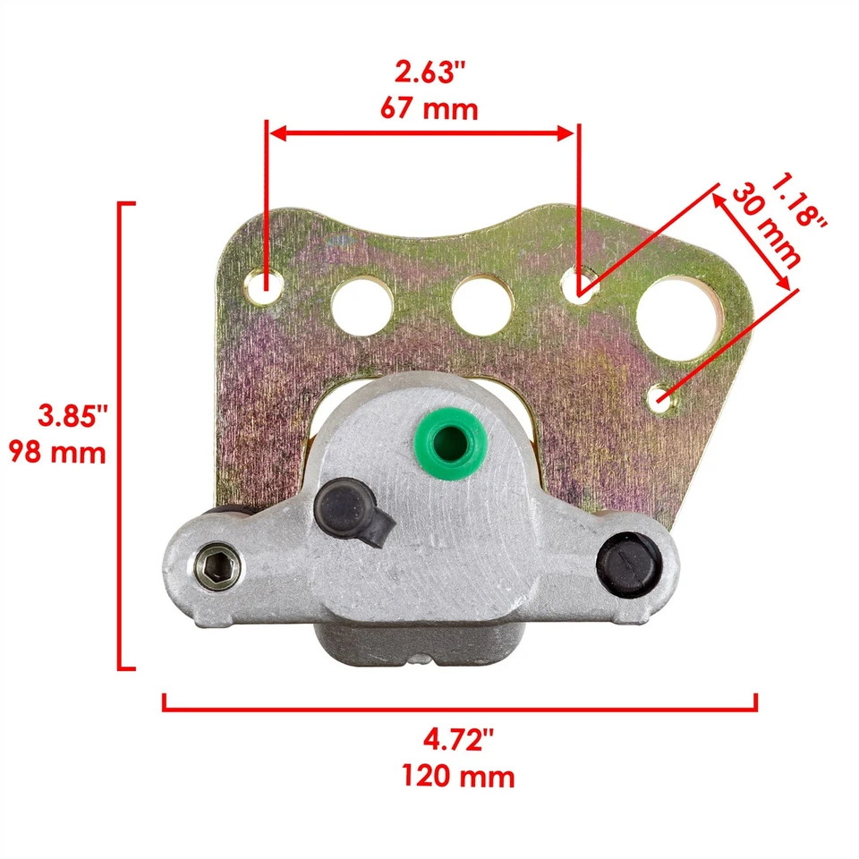 For Polaris Sportsman 500 4x4 Front Rear Brake Caliper 2001 2002 with Brake pads - Image 3 of 4
