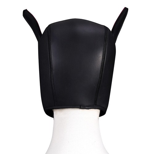 Padded Latex Rubber Role Play Dog Mask Puppy Cosplay Full Head for Couples BDSM - Picture 4 of 30