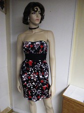 DRESS Snap Strapless Sun Dress JUNIORS Size 5 Tie Back Sundress