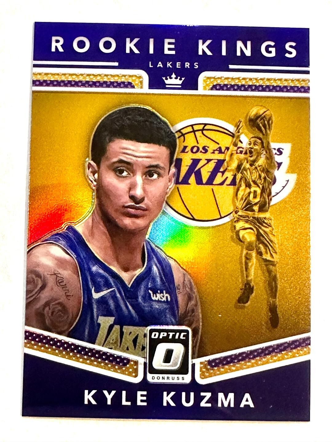 Kyle Kuzma 2017-18 Optic Rookie Kings Purple Holo Prizm #25 SP NM or better