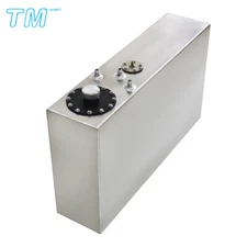 Aluminum Slim 17 gallon 64L Race Drift Fuel Cell Gas Tank+Level Sender Universal