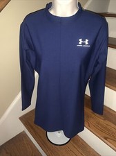 UNDER ARMOUR Navy Electric Blue Insulated Thermal Long Sleeve Youth XL    tb130