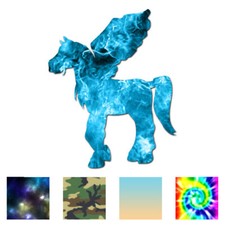 Pegasus Winged Horse - Vinyl Decal Sticker - Multiple Patterns Sizes - ebn514