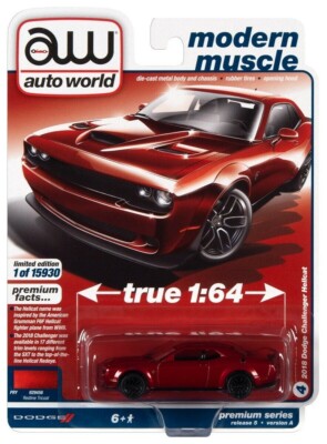 2018 Dodge Challenger Hellcat - Redline Tricoat *RR* Auto World Premium 1:64