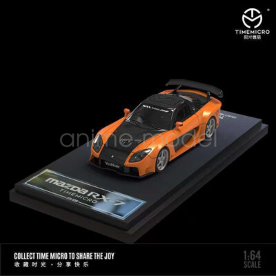 TIME MICRO 1:64 RX-7 Veilside Fast & Furious Orange Diecast Model