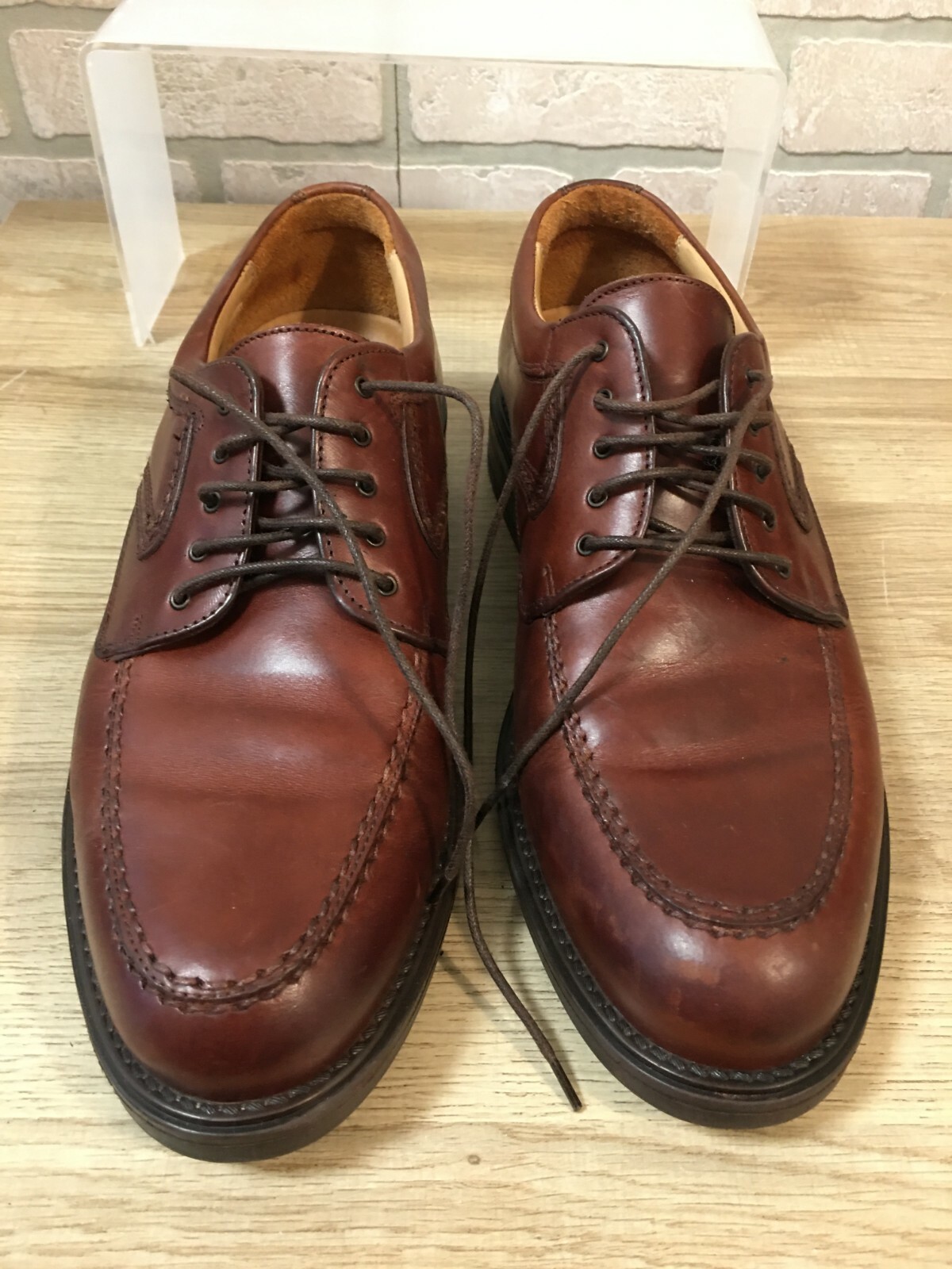 SAOLA Scarpe eleganti stringate BOSTONIA STRADA uomo pelle marrone Made in Italy taglia 9 5