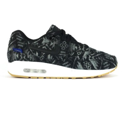 Nike Air Max 1 PRM Pendleton Navajo Wool Black White Gum Sole Damen UK 6,5