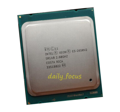 Intel Xeon E5-2650 v2 CPU GHz LGA 2011 cores 20MB 95W SR1A8