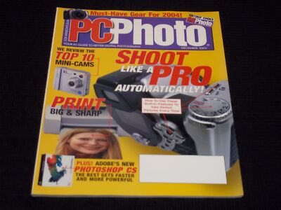 2003 DECEMBER PC PHOTO MAGAZINE - SHOOT LIKE A PRO FRONT COVER - H 5878