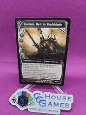 MTG Korlash Heir To Blackblade Signed Daarken Futuresight Magic *CCGHouse*