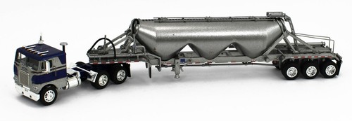 2023 DCP 1:64 *BLUE & GRAY* Freightliner COE & Heil Pneumatic Bulk Tanker NIB - Picture 2 of 5