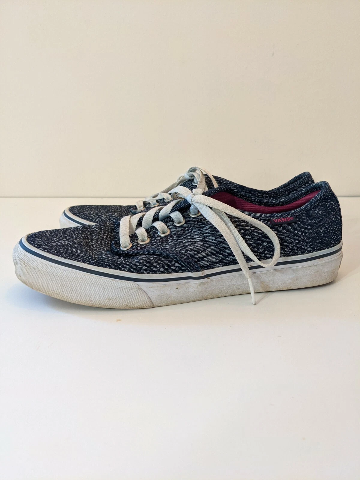Scarpe da skate Vans donna 9 Camden righe stampa serpente blu
