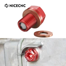 Magnetic Oil Drain Plug For Honda TRX450ER TRX450R TRX300X TRX250X TRX90X Red