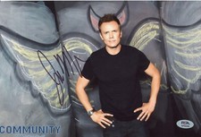 Joel McHale Community Signed 8x12 Photo Autograph PSA/DNA Authentic COA