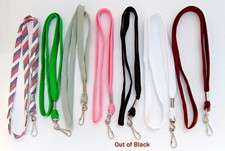 Lot 10 Flat Neck Strap Lanyard w/ swivel/hook  Closeout  Limited Colors