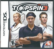 USA - Top Spin 3 Nintendo DS Video Game MARIA SHARAPOVA - ROGER FEDERER