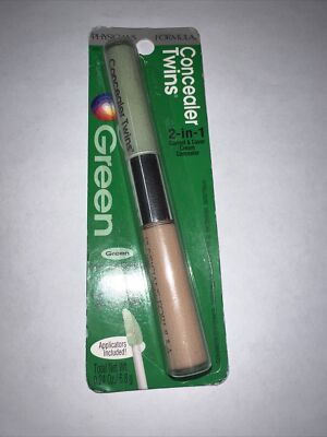 Physicians Formula Concealer Twins 2-in-1 Correct & Cover Cream, Green/Light