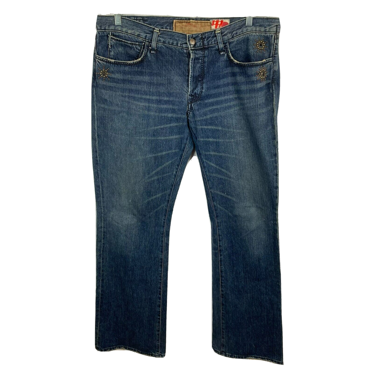 Great China Wall X Osaka Japan Jeans Sz 38x34 Bootcut Flare 