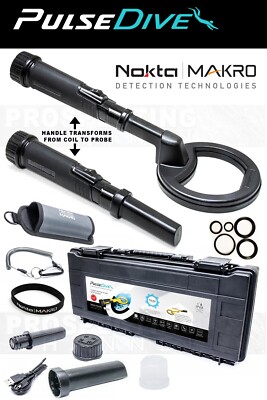 Nokta Makro Pulse Dive Metal Detector Black Pulsedive NEW IN PACKAGE