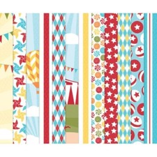 Stampin' Up BIG TOP BIRTHDAY DSP -12 SHEETS OF 6 X 6 PAPER