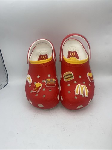 McDonalds Crocs LIMITED EDITION Unisex M-7 WM-9 EUC - Picture 9 of 10