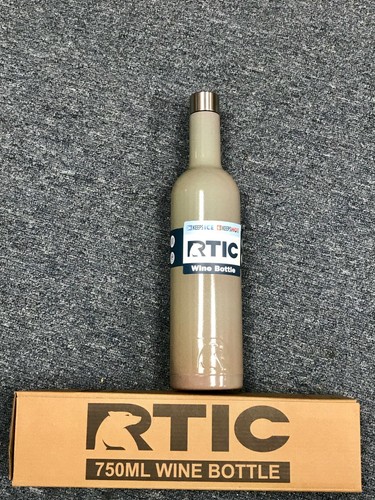 RTIC 750ML 18/8 STAINLESS STEEL INSULATED WINE BOTTLE - BPA Free Color Stainless - Picture 6 of 44