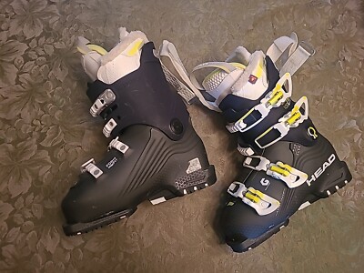 High End Women's Head NEXO LYT 100 RS W Ski Boots Black Lime Duo Flex