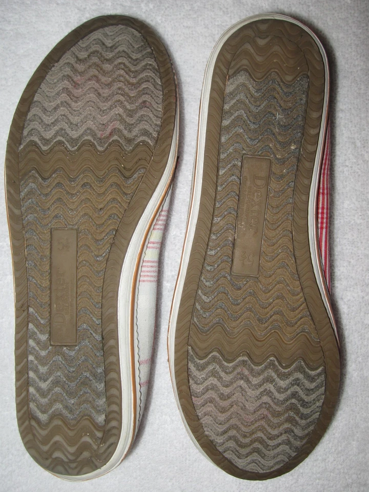 DEXTER Girl's BALLET FLATS Shoes Strap Buckle Plaid Tan 5 1/2 M Ex Cond. 52:r-4 - Image 4 of 4