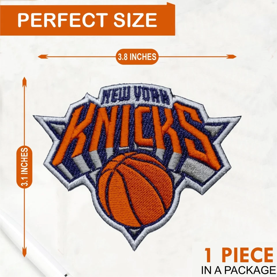 Parche para planchar con logotipo del equipo de la NBA de los New York Knicks - Parche para coser - Parche bordado Foto 2 de 4
