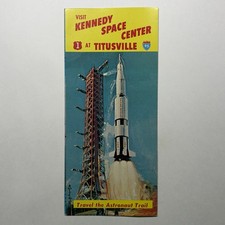 Vintage 1960s Visit Kennedy Space Center At Titusville FL Travel Brochure NASA